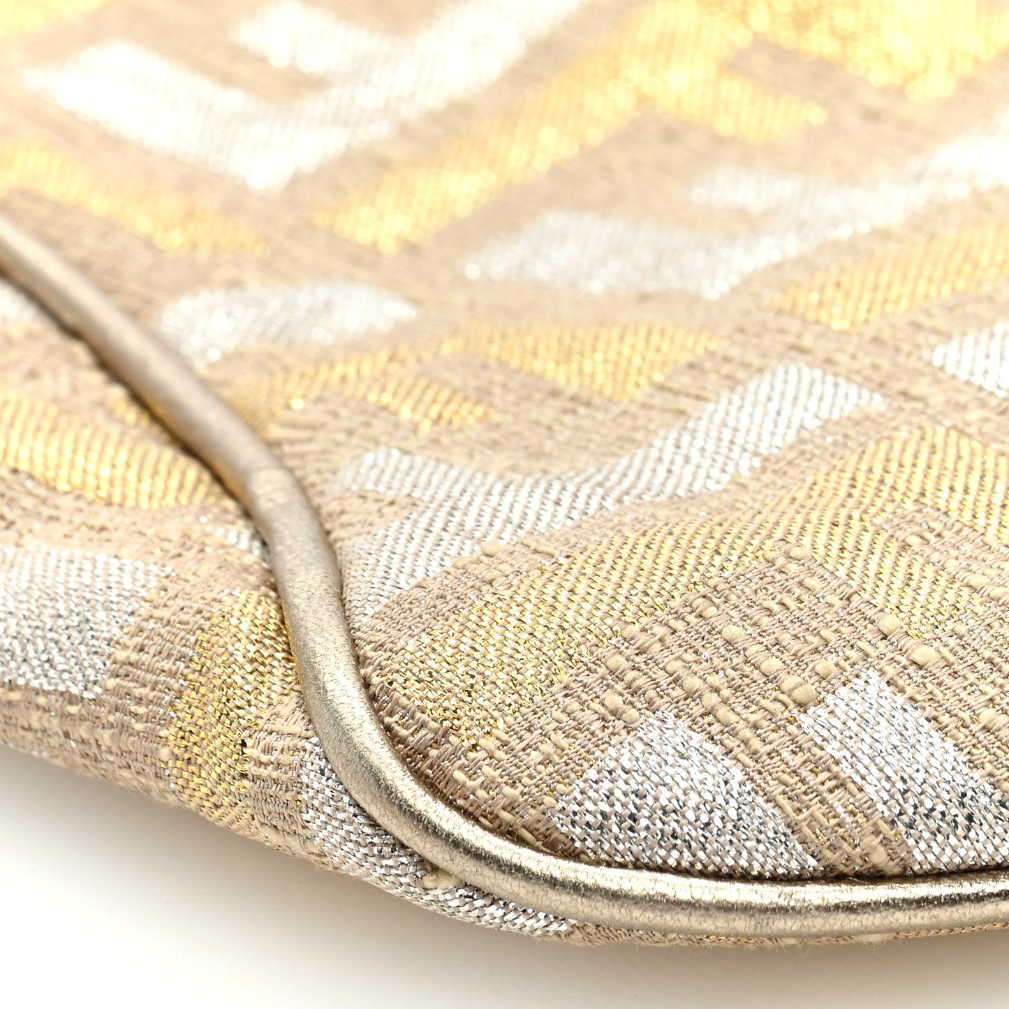 Metallic Zucca Mini Pochette Oro Argento