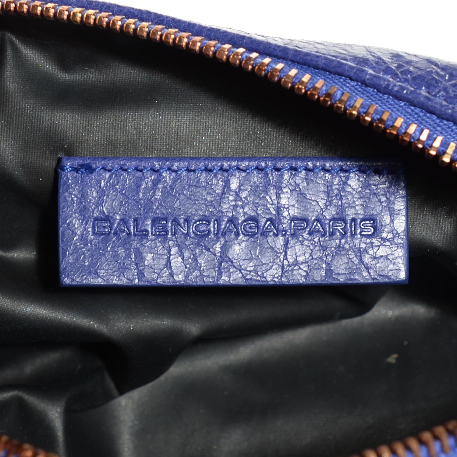 Balenciaga Agneau Giant 12 Rose Gold Hardware Pencil Case S Bleu Lavande 7 of 11