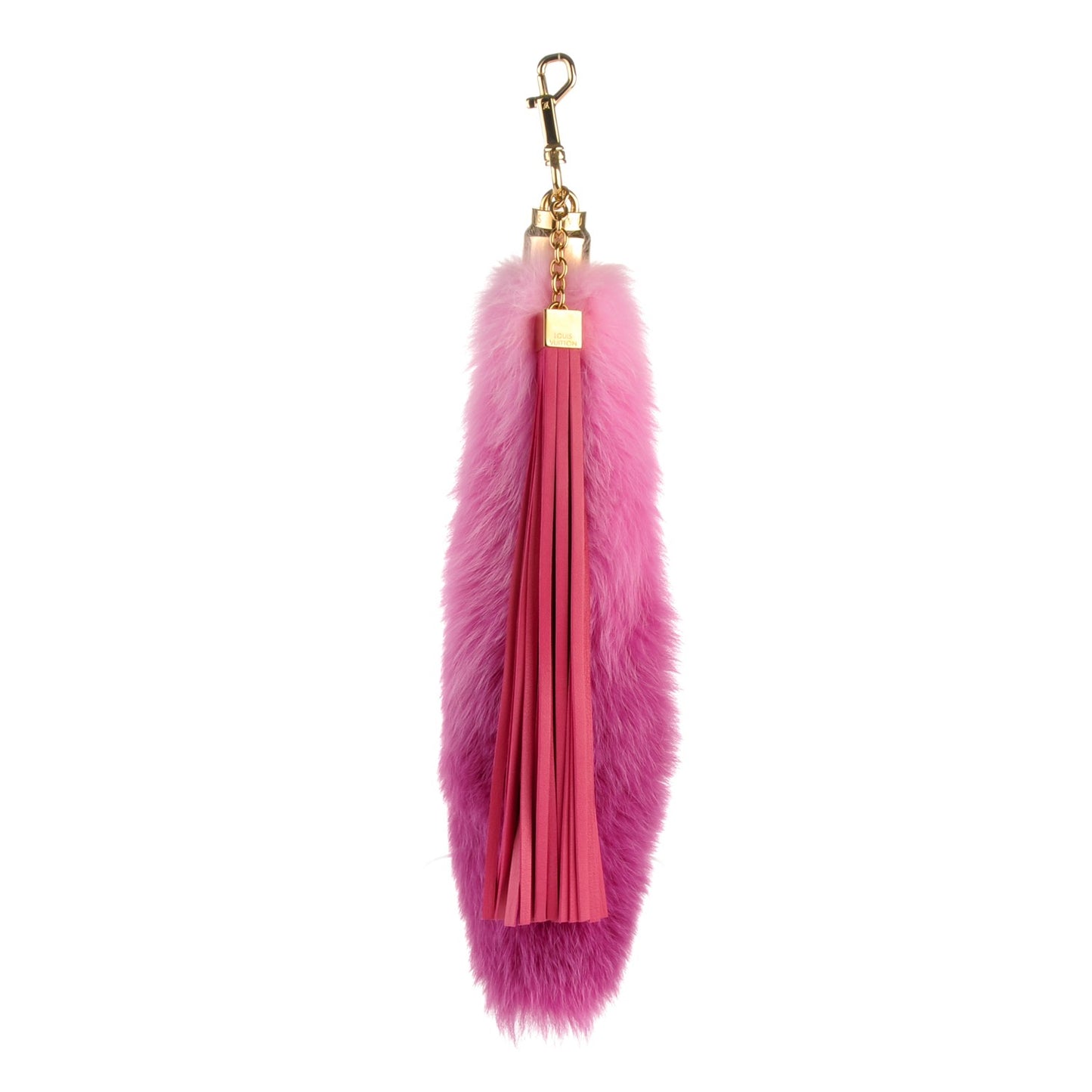 Fox Fur Foxy Bag Charm Rose