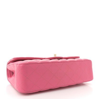 Chanel Caviar Quilted Medium Double Flap Pink 4 of 13