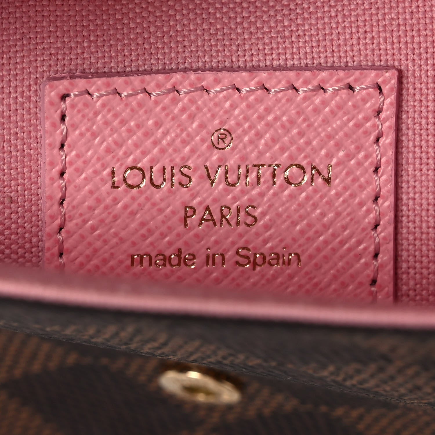 Louis Vuitton Damier Ebene Studded Pochette Felicie Chain Wallet 6 of 13