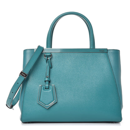Fendi Vitello Elite Flamingo Petite 2Jours Tote Lago 1 of 8
