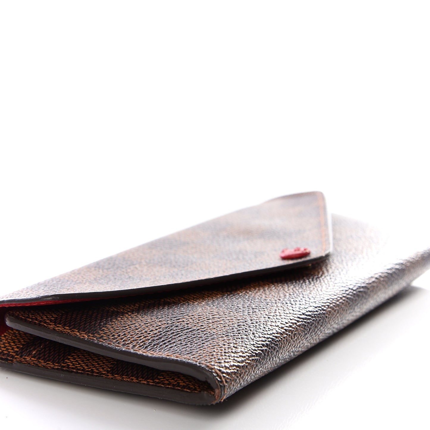 Damier Ebene Josephine Wallet Red
