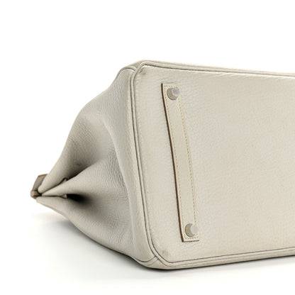 Hermes Taurillon Clemence Birkin 35 Gris Perle 8 of 15