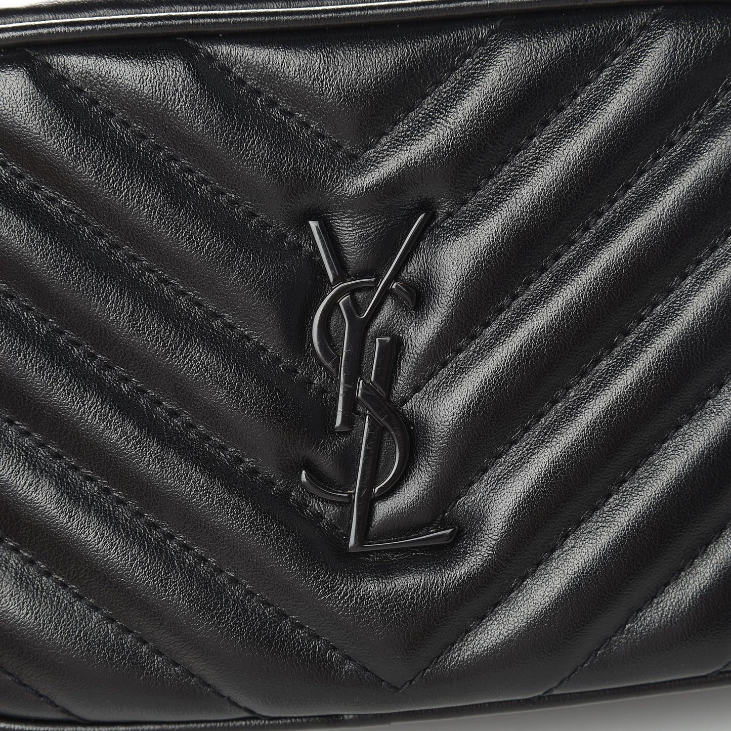 Calfskin Matelasse Monogram Lou Belt Bag Black