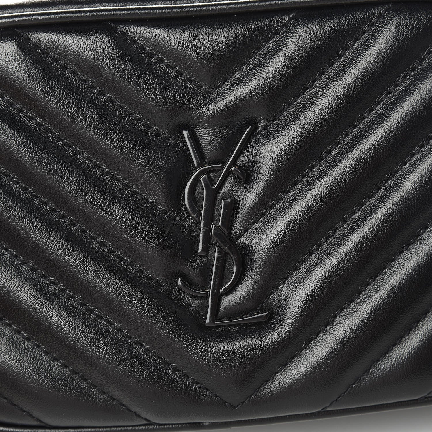 Saint Laurent Calfskin Matelasse Monogram Lou Belt Bag Black 10 of 10