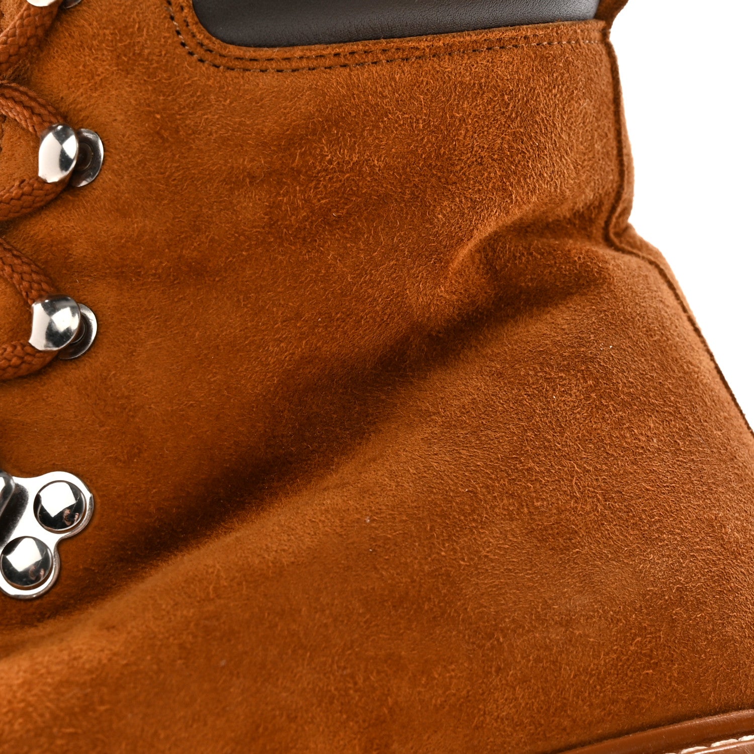 Hermes Suede Shearling Womens Discovery Ankle Boots 40 Camel Ecru 9 of 14