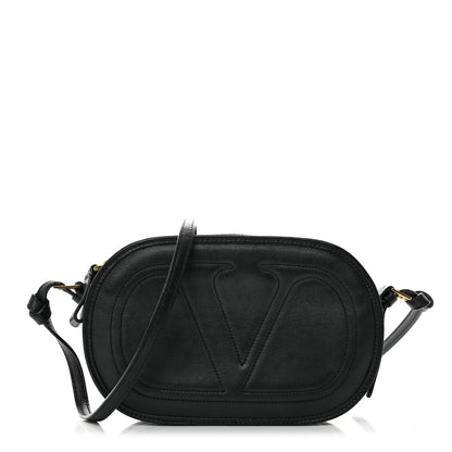 Valentino Garavani Calfskin Small Logo Go Crossbody Bag Black 2 of 25