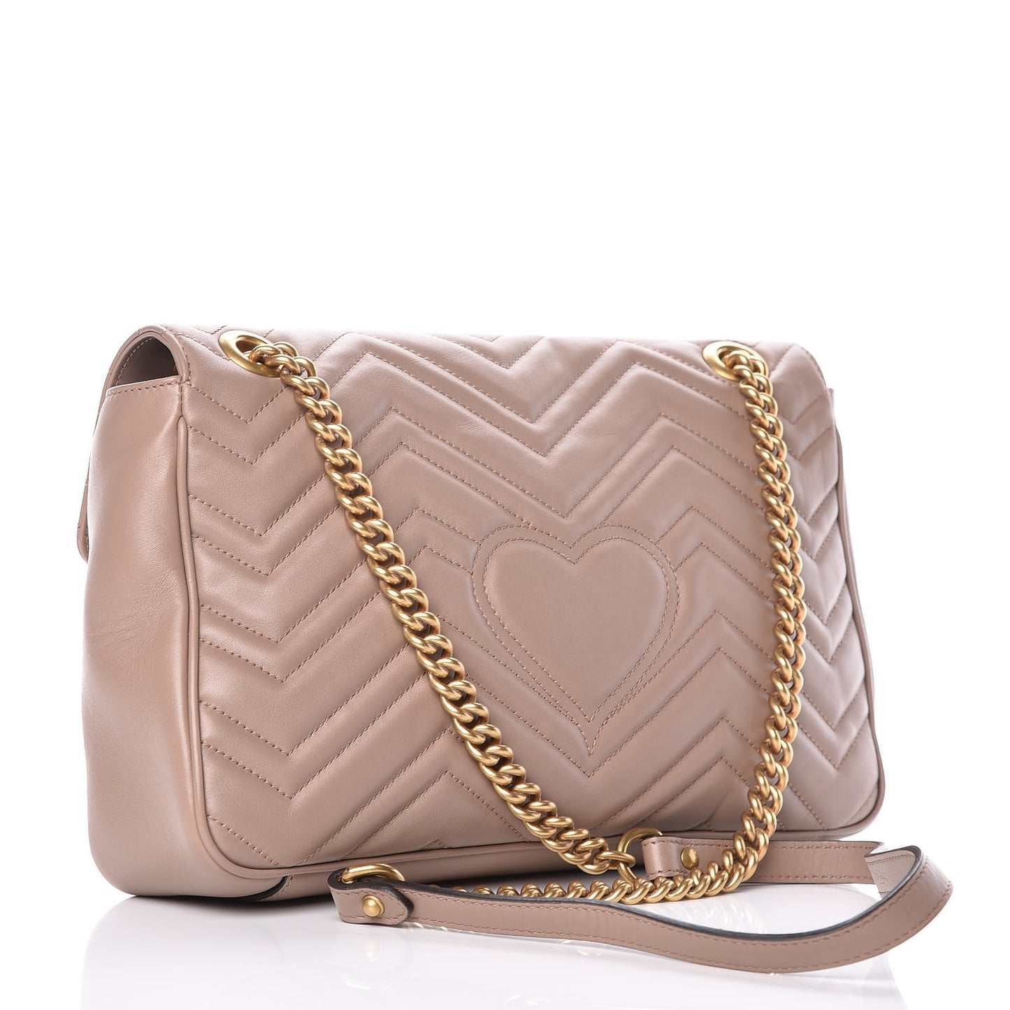 Calfskin Matelasse Medium GG Marmont Shoulder Bag Porcelain Rose