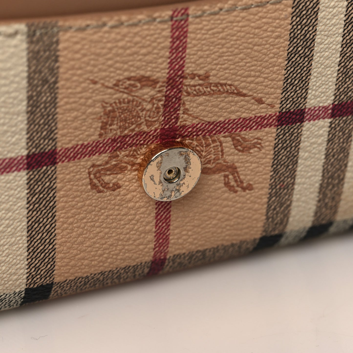 Haymarket Check Henley Wallet On Chain Mid Camel