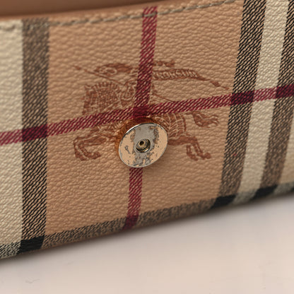Burberry Haymarket Check Henley Wallet On Chain Mid Camel 9 of 10
