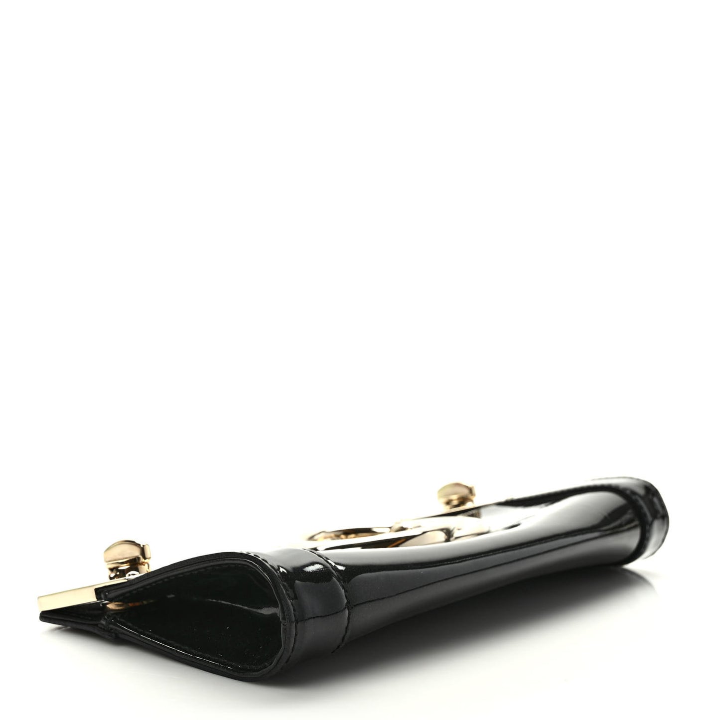 Patent Britt Interlocking G Starlight Clutch Black