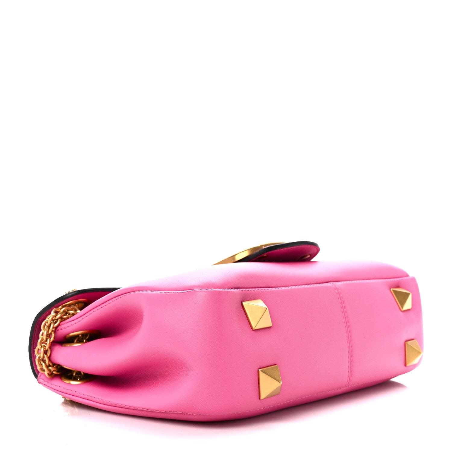 Valentino Garavani Nappa Stud Sign Shoulder Bag Feminine Pink 4 of 10