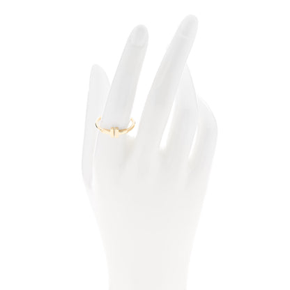 Tiffany 18K Yellow Gold T Wire Ring 58 8.5 2 of 5