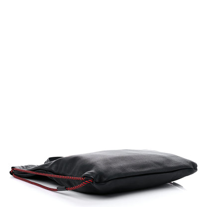 Gucci Calfskin Logo Drawstring Backpack Black 4 of 9