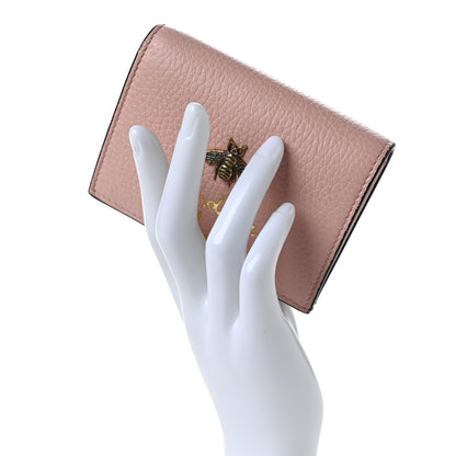 Gucci Cellarius Calfskin Blind for Love Animalier Card Case Perfect Pink 2 of 7