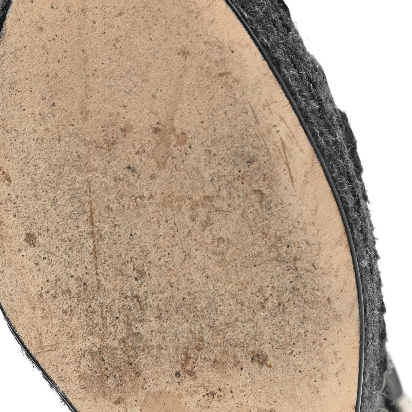 Calfskin Tivoli Espadrille Wedge Sandals 35 Black