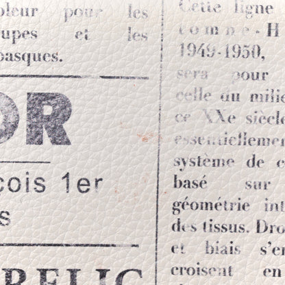 Christian Dior X DANIEL ARSHAM Grained Calfskin Newspaper Print Saddle Bag White 13 of 19
