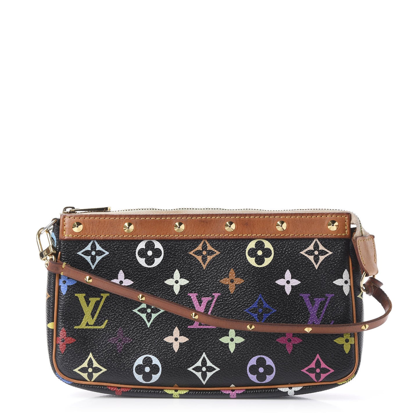 Monogram Multicolor Pochette Accessories Black