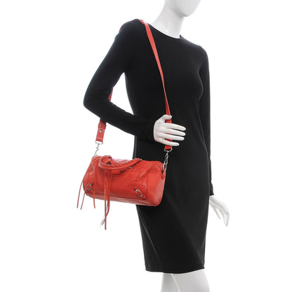 Balenciaga Matte Goatskin Rubber Covered Classic Hardware Mini Twiggy Rouge Coquelicot Rouge Braise 2 of 10