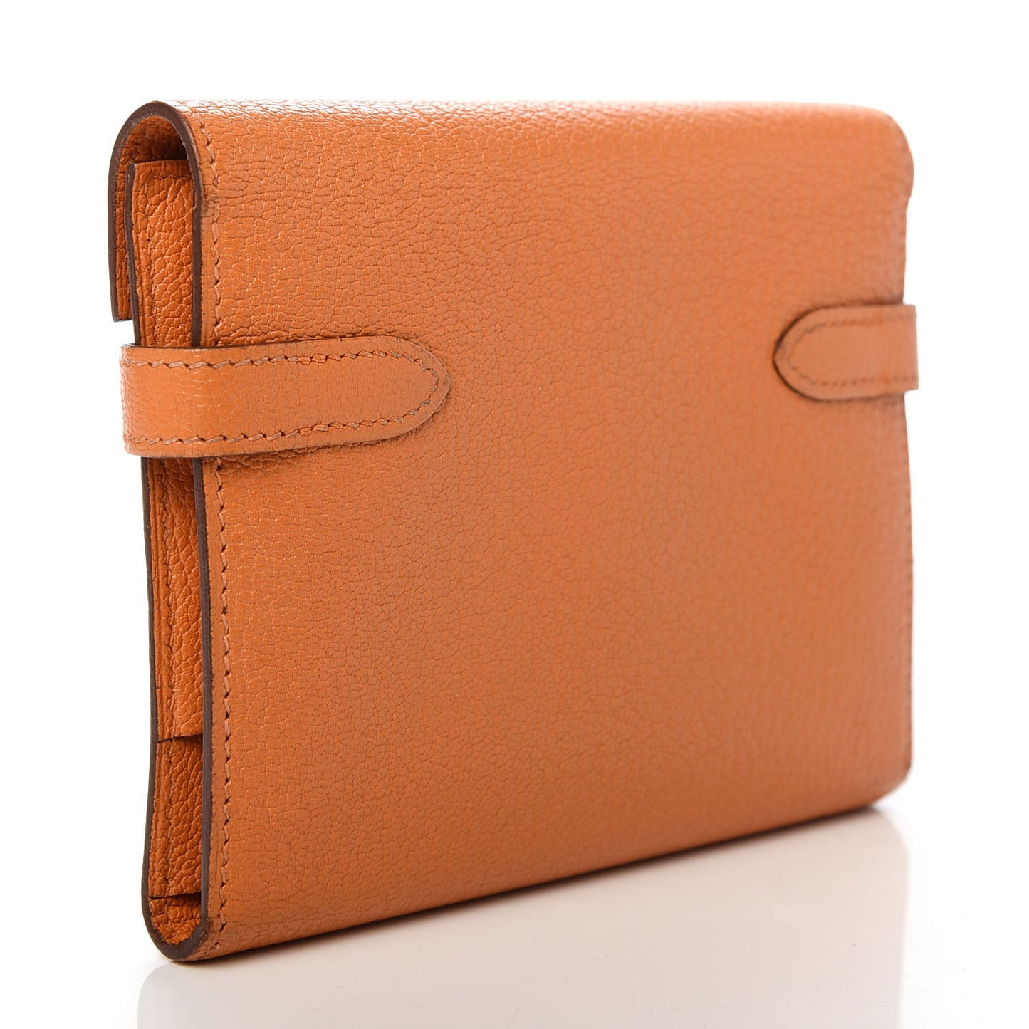 Chevre Mysore Kelly Compact Wallet Orange