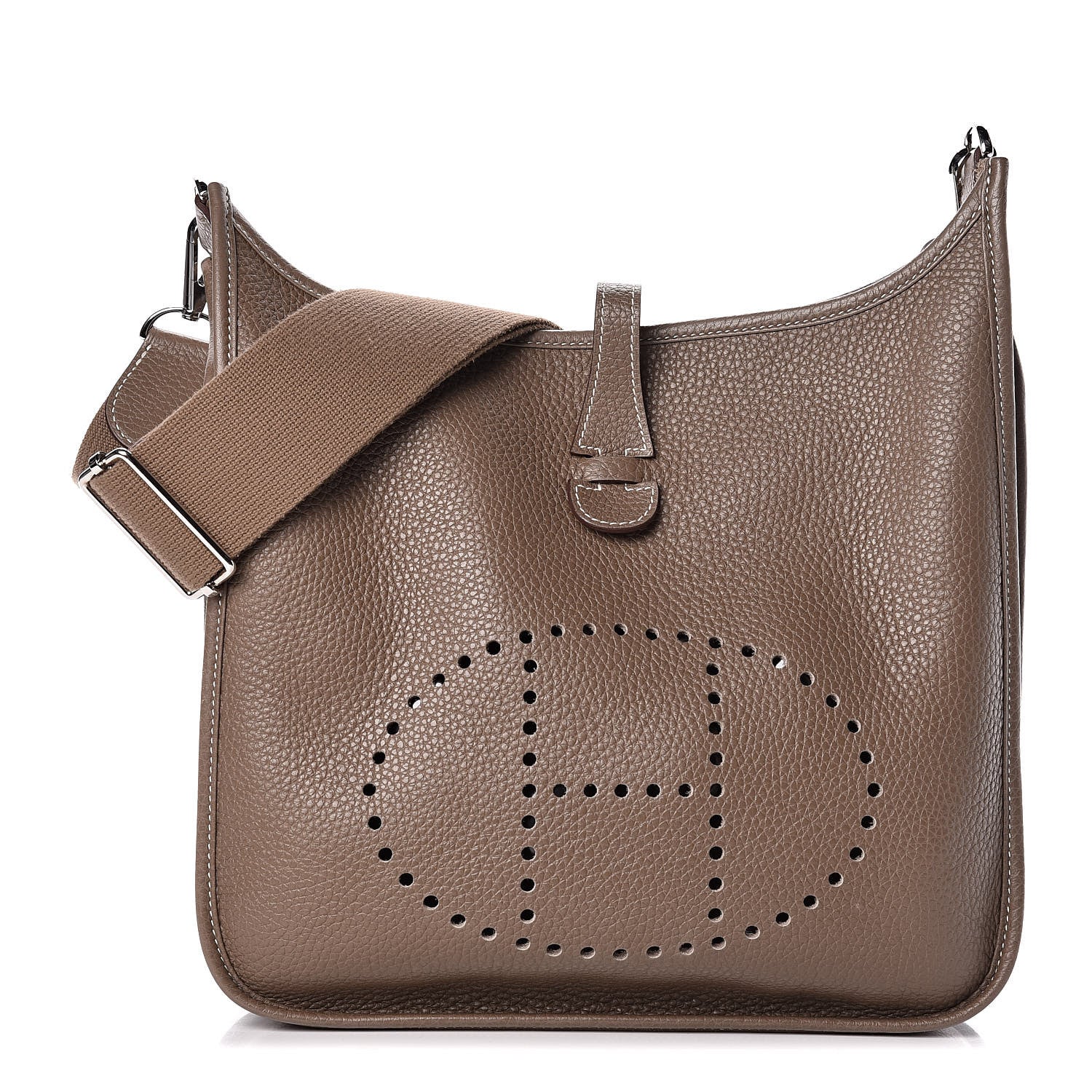 Hermes Taurillon Clemence Evelyne III PM Etoupe 1 of 14