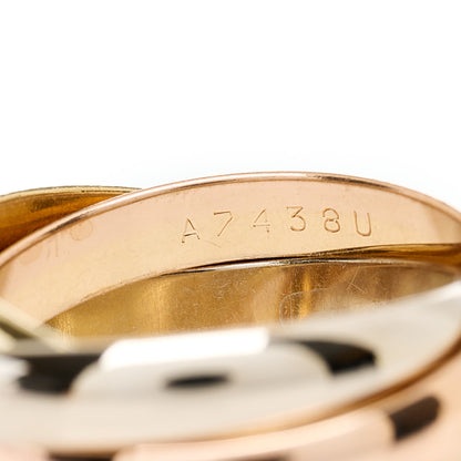 Cartier 18K Pink Yellow White Gold Classic Les Must De Cartier Trinity Ring 54 6.75 5 of 5