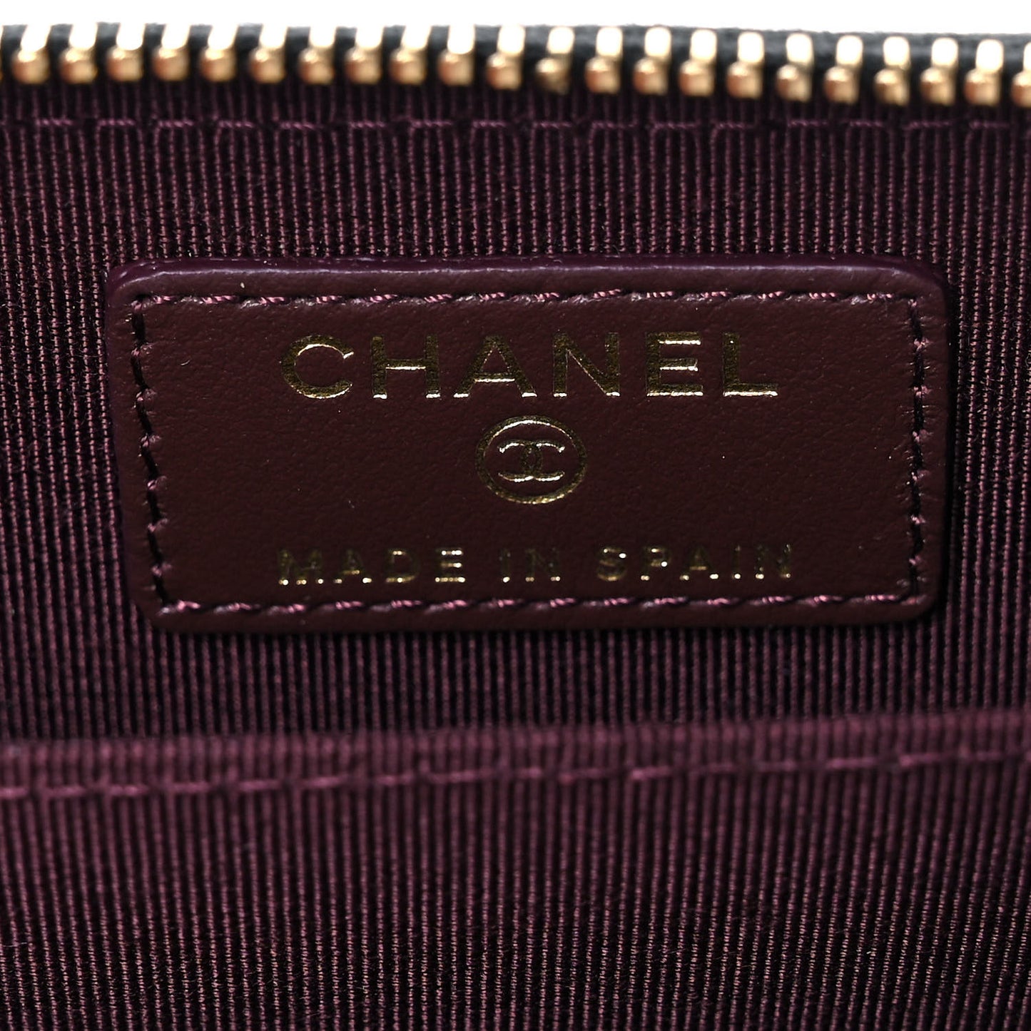 Caviar Quilted Classic Zipped Coin Purse Black