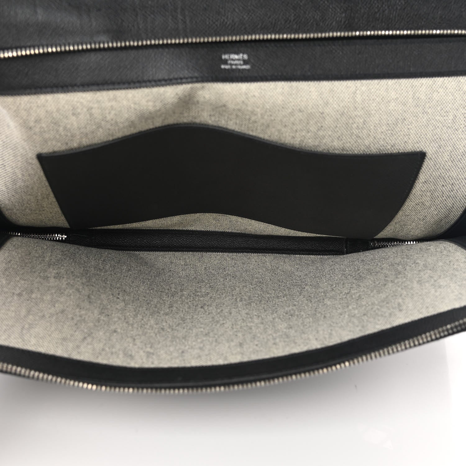 Hermes Epsom Serviette 57 Briefcase Black 5 of 10