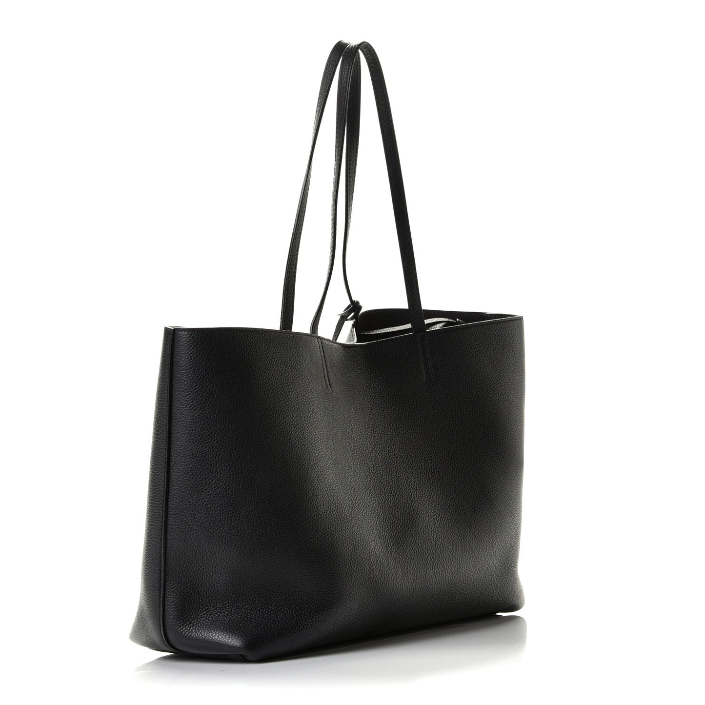 Grainy Calfskin Nine2Five East West Tote Black