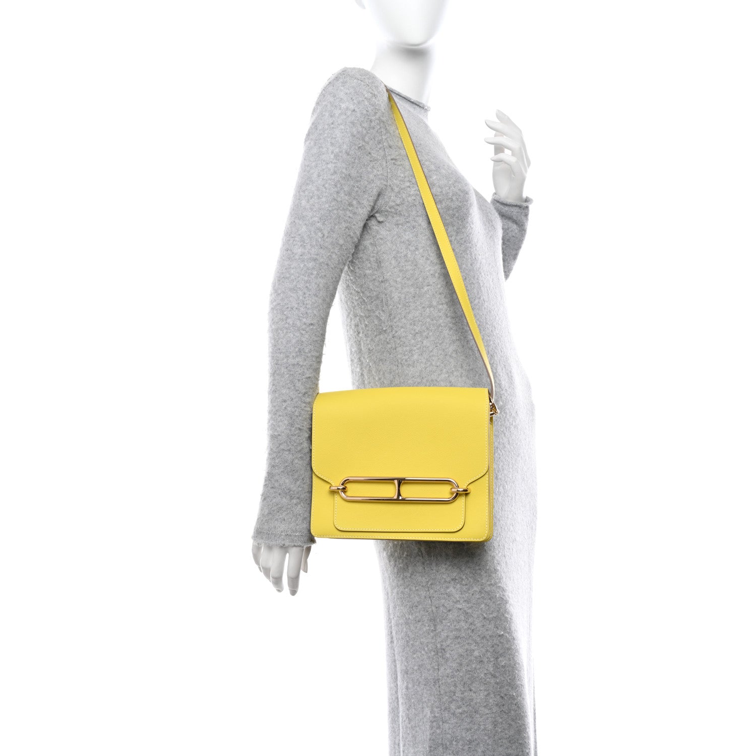 Hermes Evercolor Sac Roulis 23 Lime 2 of 10