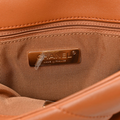 Chanel Lambskin Quilted Medium Chanel 19 Flap Light Brown 6 of 11