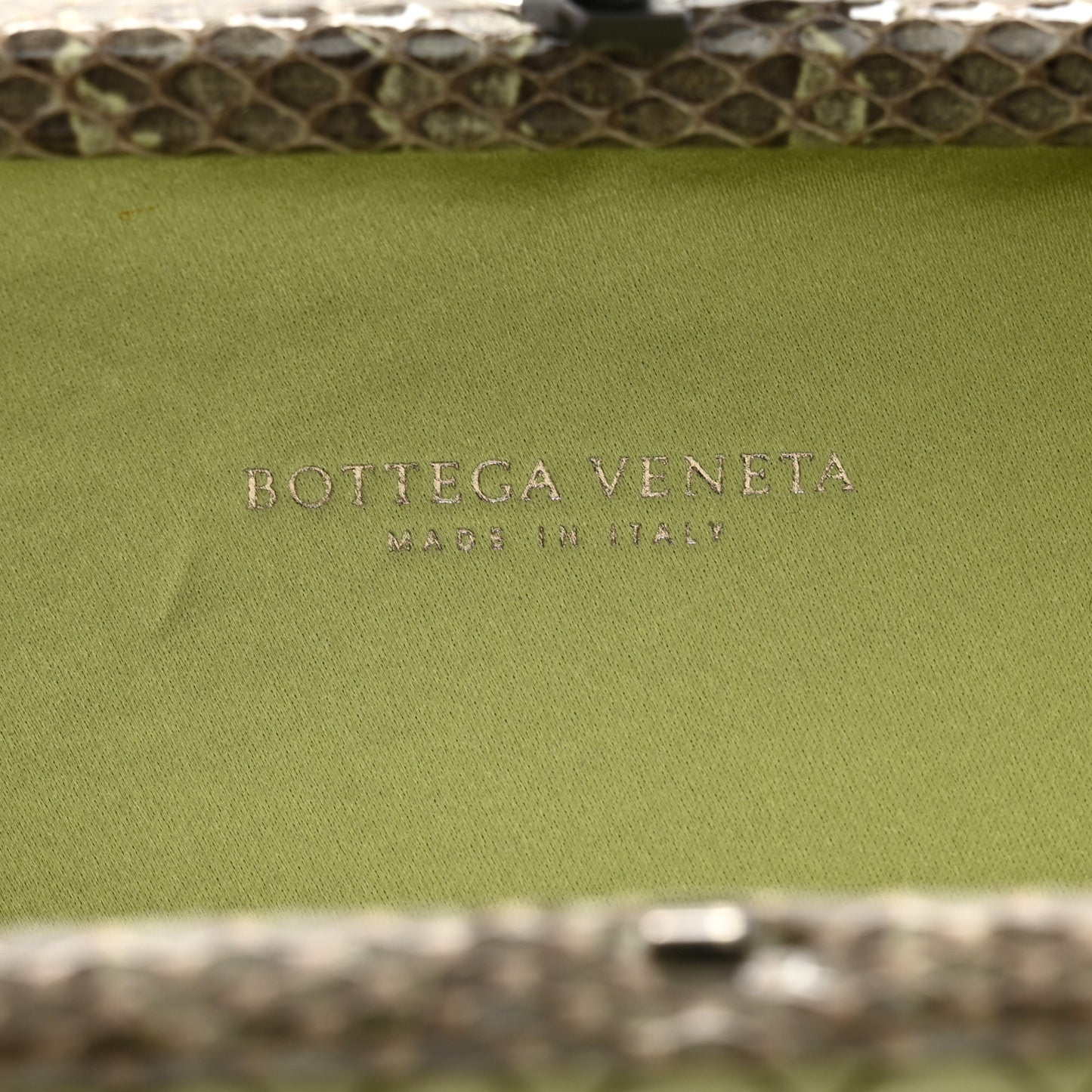 Satin Intreccio Impero Ayers Knot Clutch Green