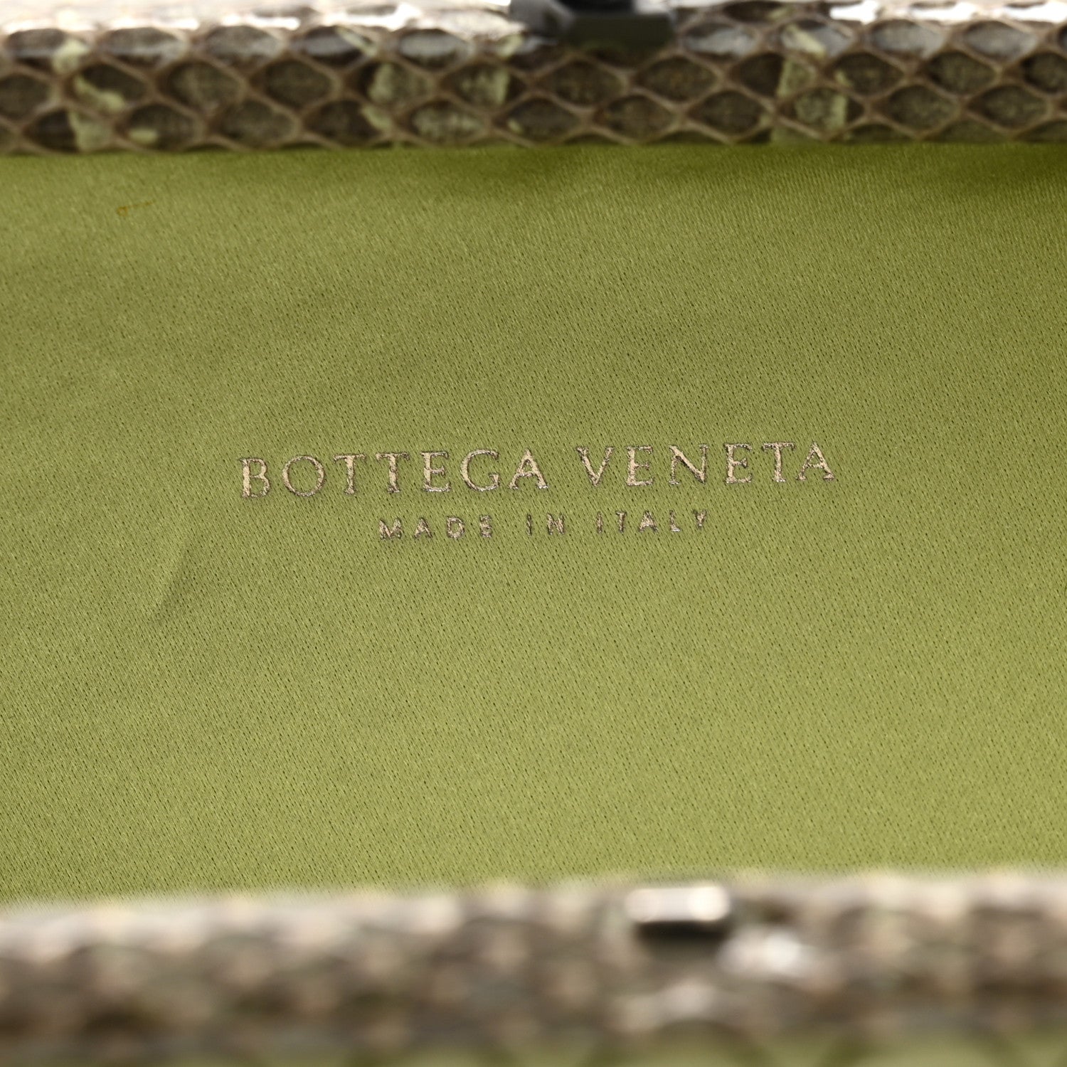 Bottega Veneta Satin Intreccio Impero Ayers Knot Clutch Green 6 of 7