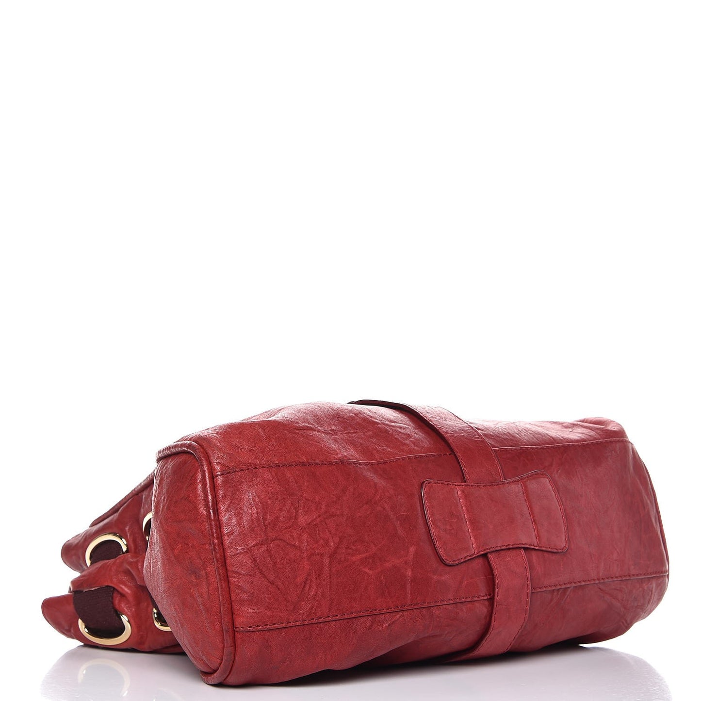 Calfskin XL Ramona Tote Burgundy Red