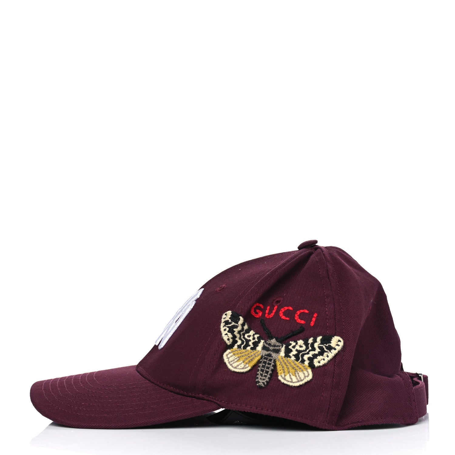 Gucci X MLB Cotton NY Yankees Baseball Hat 57-61 Lacquer 2 of 4