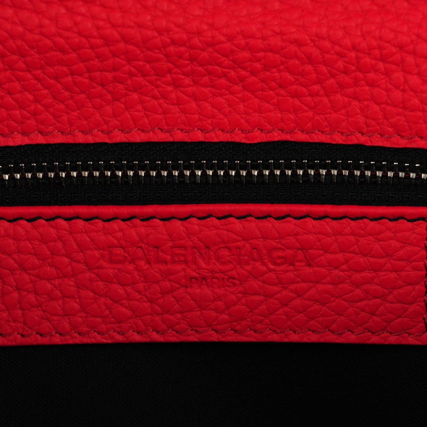 Balenciaga Vibrato Calfskin Classic Silver Hardware Envelope Clutch Rouge Cerise 6 of 7