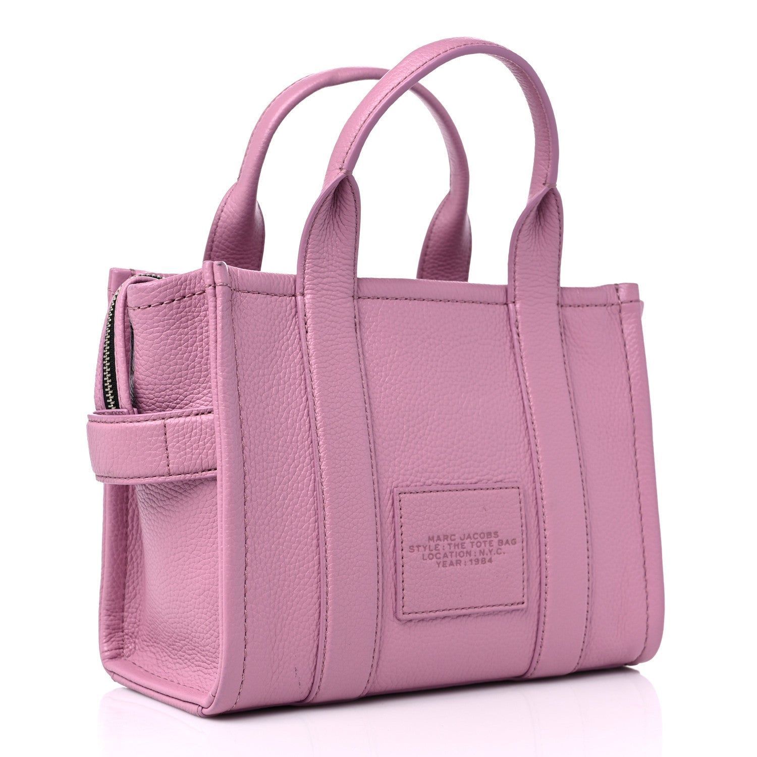 Marc Jacobs Grained Calfskin Small The Tote Bag Orchid Haze 3 of 13