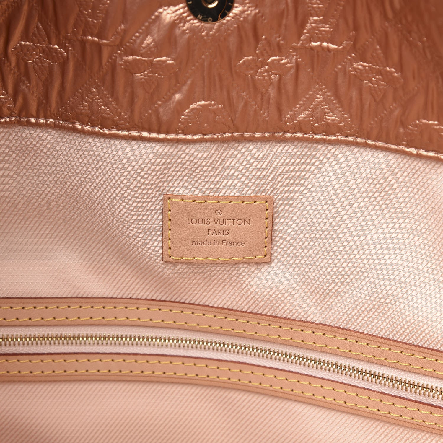 Louis Vuitton Jacquard Quilted Monogram Limelight Clutch GM Rose Gold 6 of 11