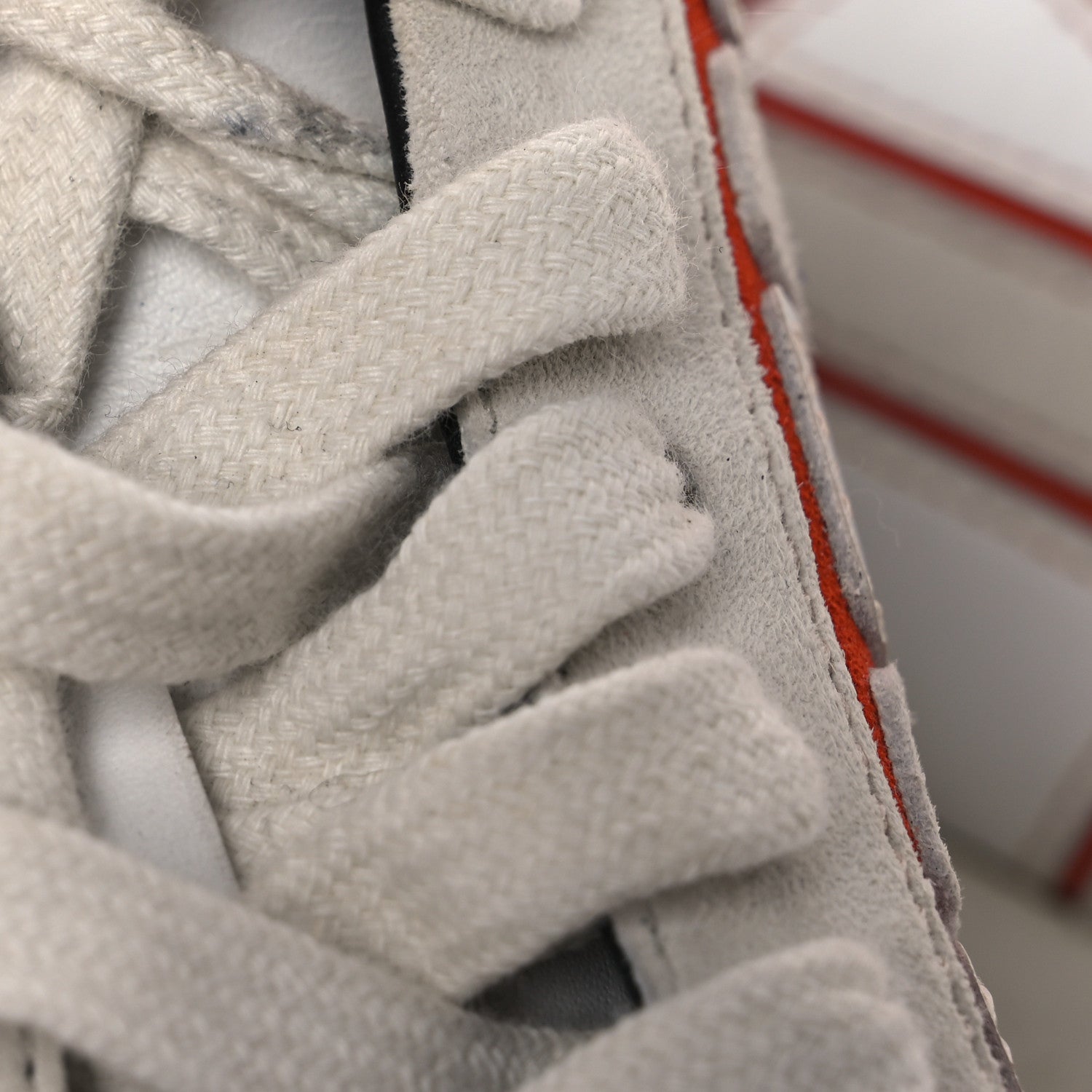 Hermes Calfskin Suede Goatskin Womens Chris Sneakers 36 White Multicolor 12 of 13