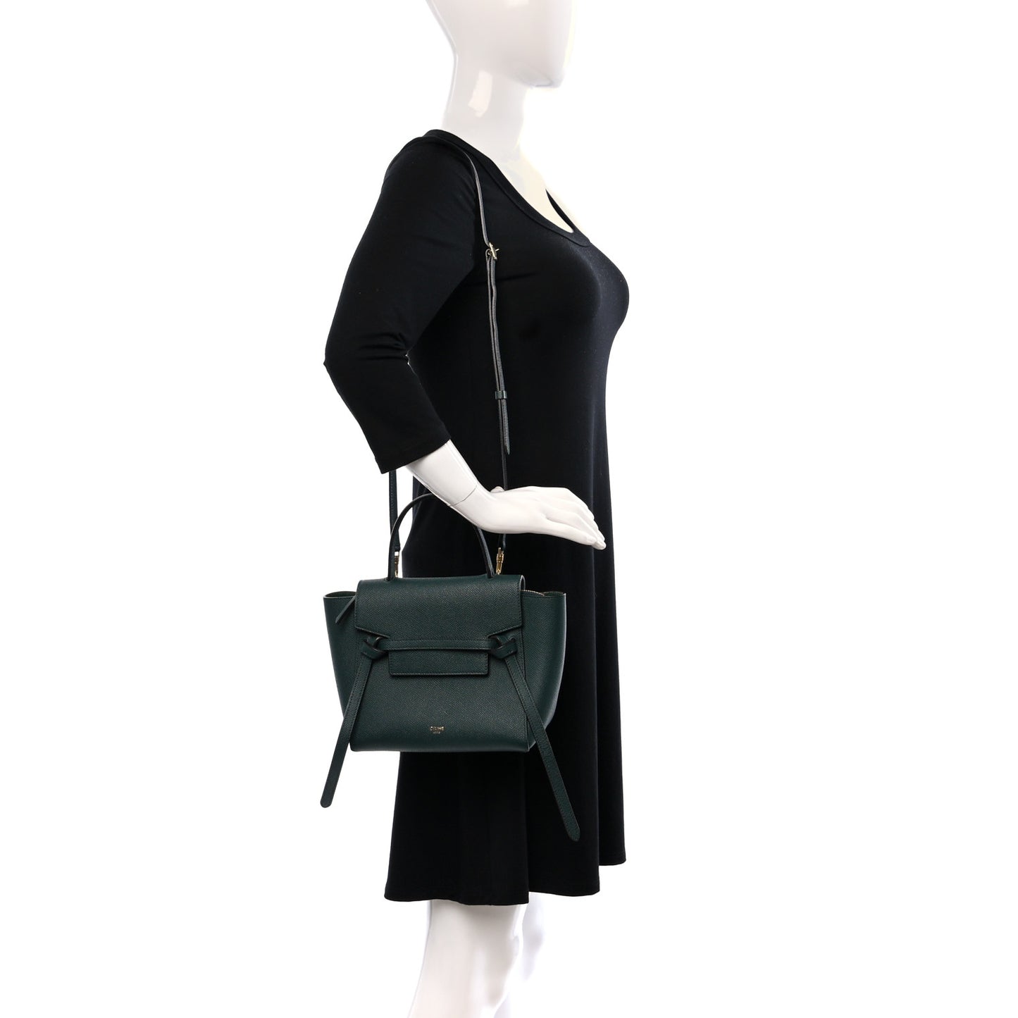 Grained Calfskin Nano Belt Bag Amazone