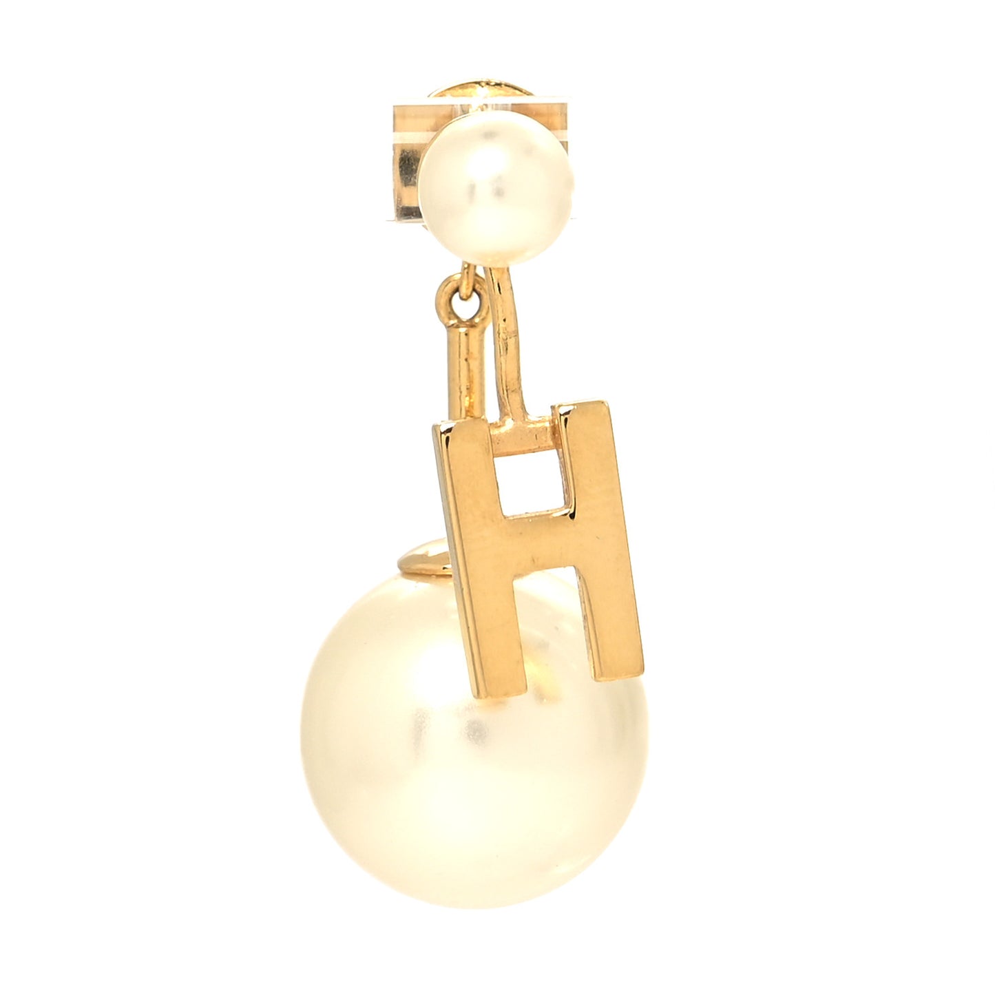 Pearl My ABCDior H Tribale Earring Gold