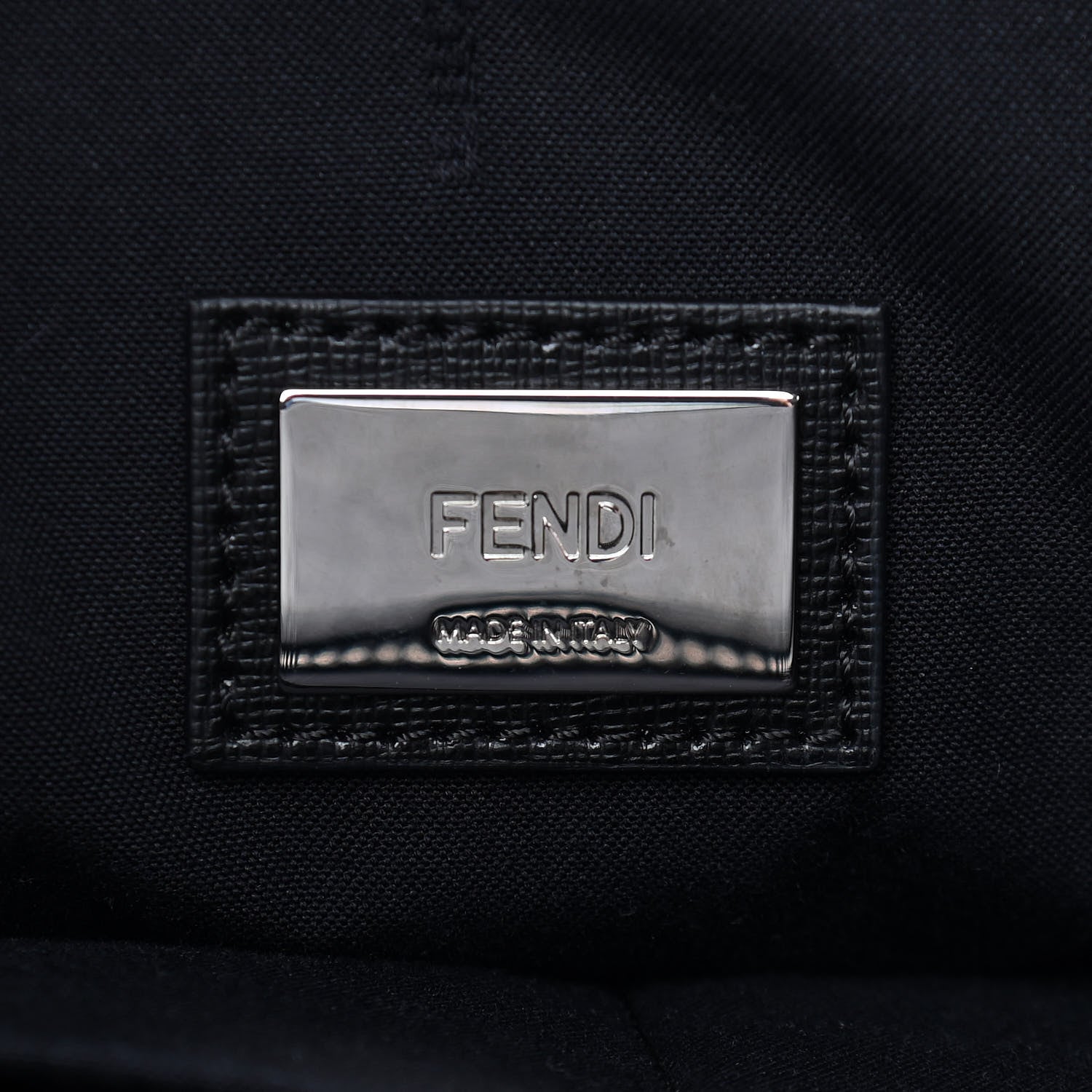 Fendi Vitello Elite Cuoio Monster Buggies Medium Roll Tote Lollypop Black 6 of 14