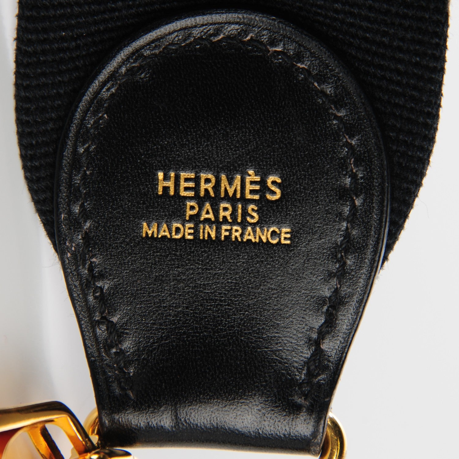 Hermes Toile Box Shoulder Strap Black 4 of 4