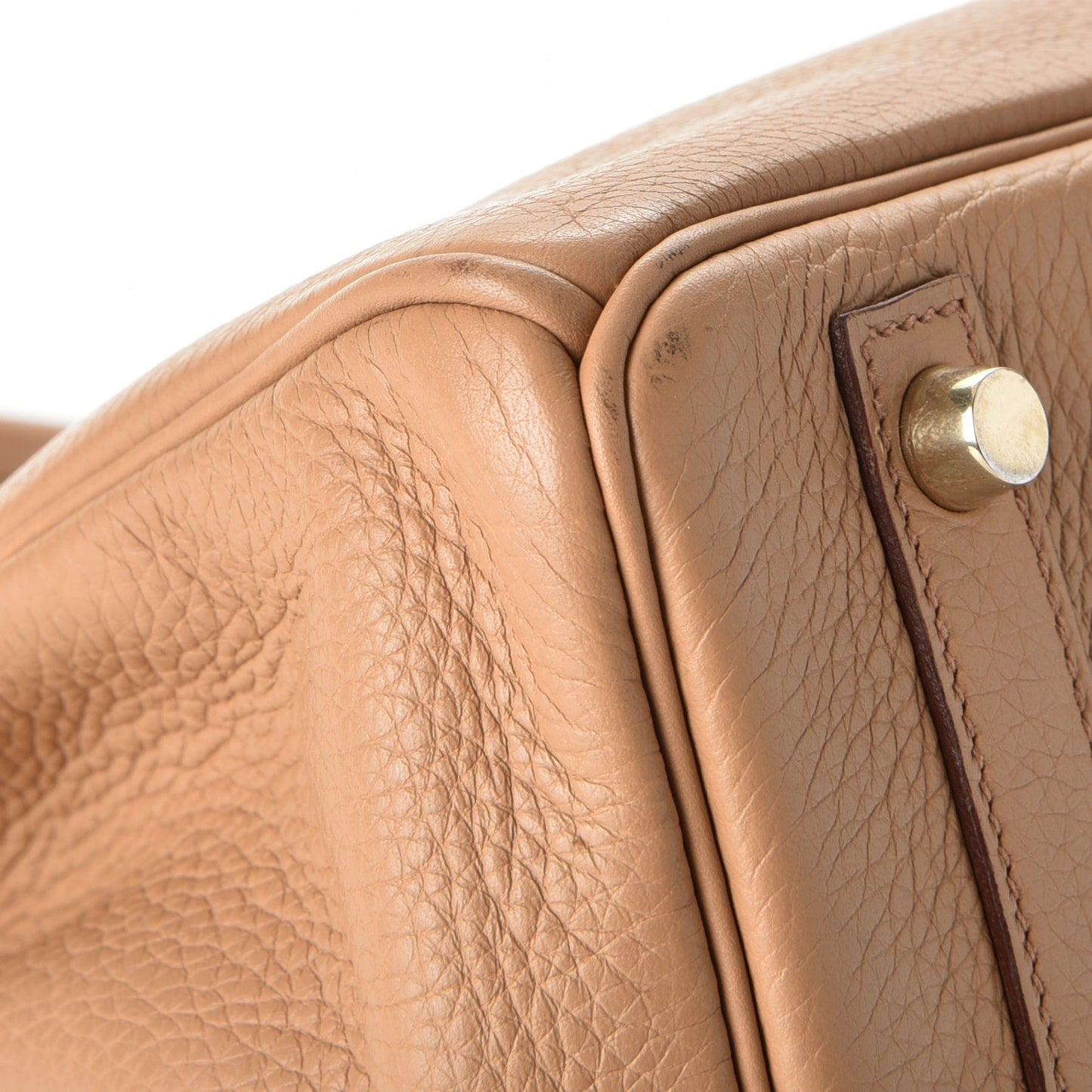 Taurillon Clemence Birkin 30 Camel Tabac