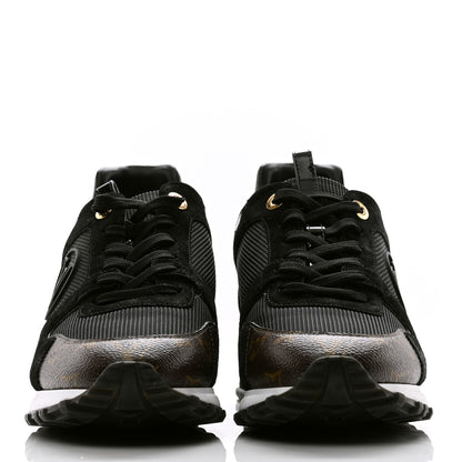 Louis Vuitton Suede Monogram Run Away Sneakers 41 Black 2 of 9