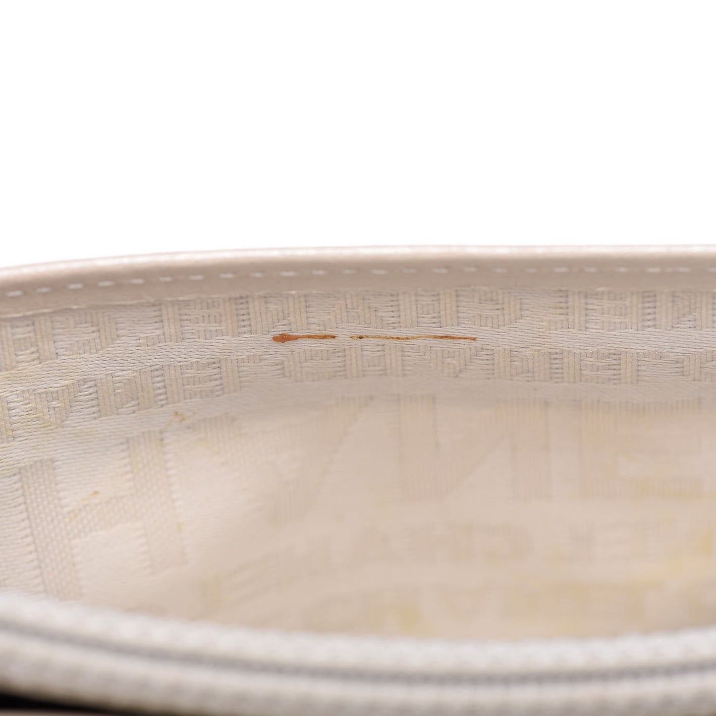 Aged Calfskin Quilted Cambon Quilted Yen Wallet Pearl
