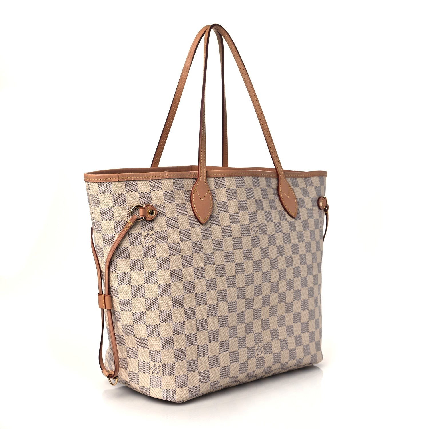 Louis Vuitton Damier Azur Neo Neverfull MM Rose Ballerine 4 of 12