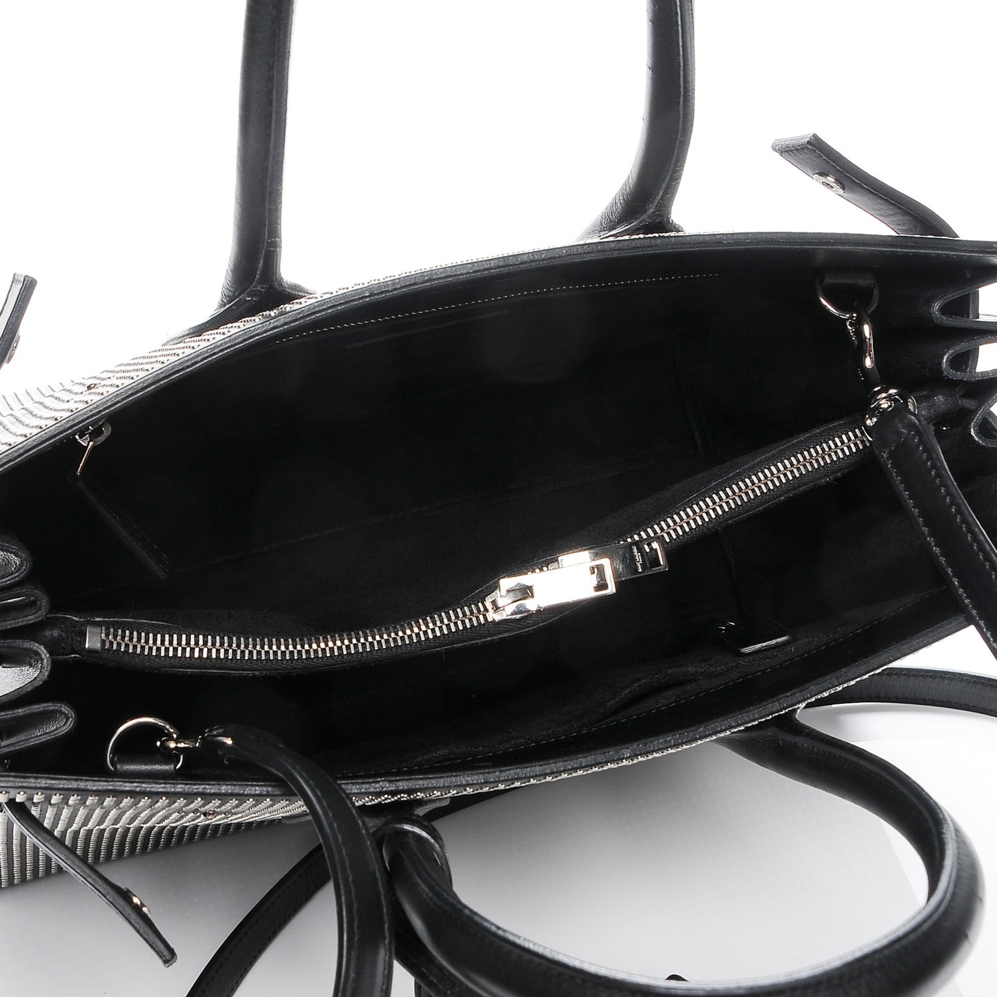 Calfskin Studded Small Sac De Jour Black