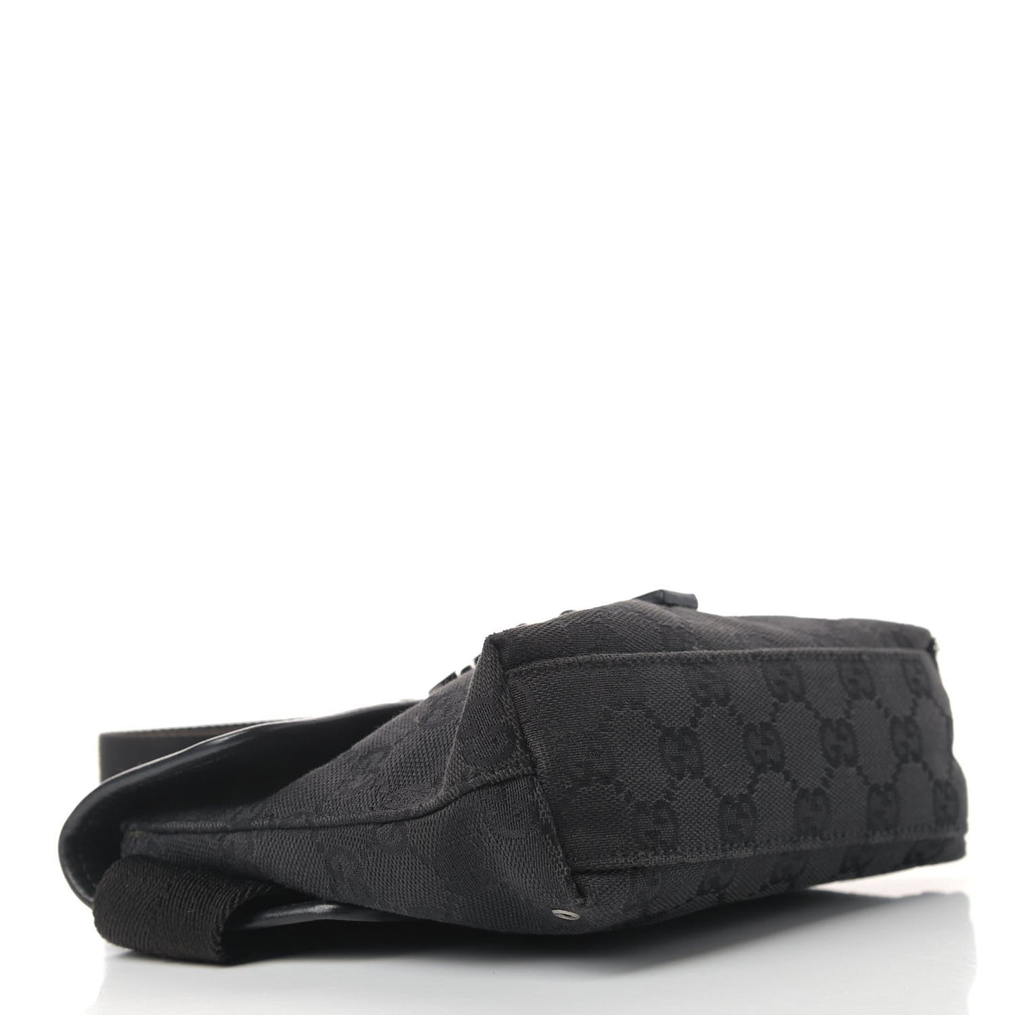 GG Monogram Web Flight Belt Bag Black